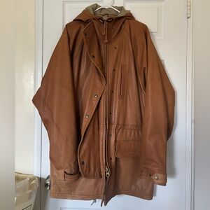 Polo by Ralph Lauren Brown Leather parka jacket